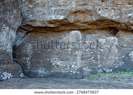 The Moai statues on Easter Island in the Pacific Ocean
