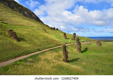 Moai Statues On The Esater Island