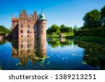 The Moated Egeskov Castle on Funen Island, Denmark