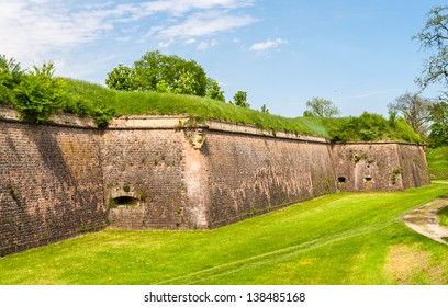 Moats And Fortifications Of Neuf-Brisach Conceived By Vauban - Alsace, France