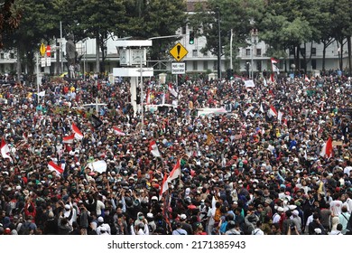 A Mob Rallied In Jakarta On October 13, 2020.