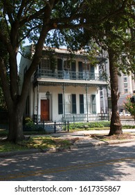 Mobile ,alabama Usa-august 06 2009 -this An Old House In   Main Street, Mobile,Alabama