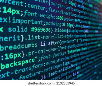 Mobile app building. Javascript functions, variables, objects. Developer working on program codes in office. Binary code digital technology background. PC software creation business - Shutterstock ID 2132553945