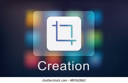 Mobile Application Design Illustrator Creativity Concept