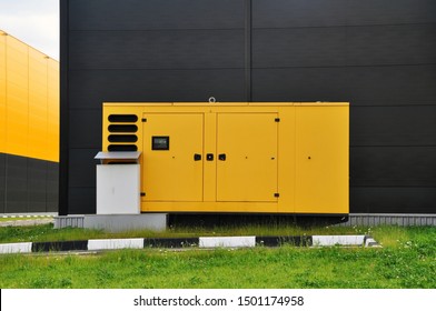 Mobile diesel generator for emergency electric power. Industrial.