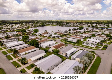 Mobile home community in South Florida USA