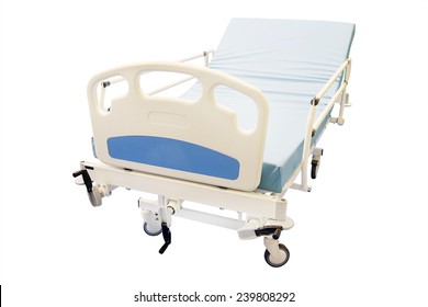 mobile medical bed isolated under the white background