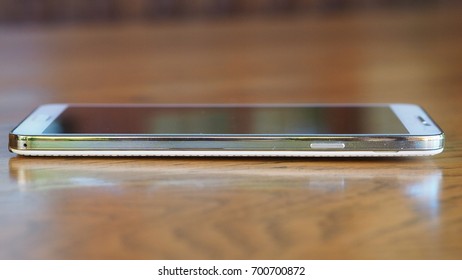 Mobile on table
