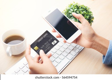 mobile payment ,online shopping concept