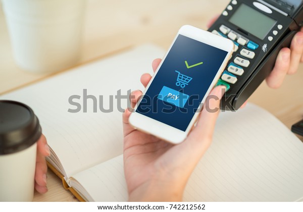 mobile payment ,online\
shopping concept