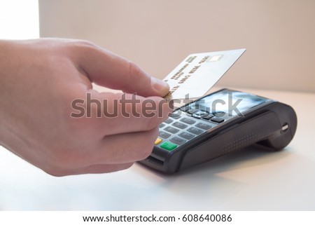 Mobile payment PayPass.