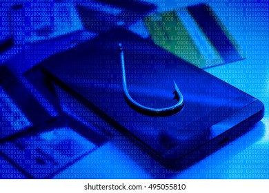 Mobile Phishing Concept Fish Hook On Stock Photo 495055810 | Shutterstock