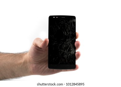 Mobile phone broken screen