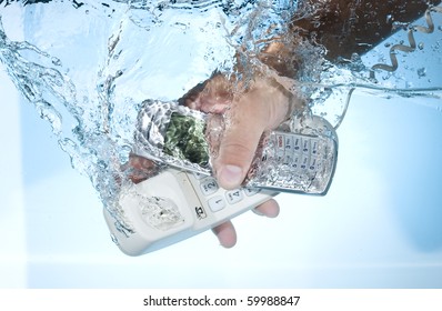 Mobile Phone Broken In Water