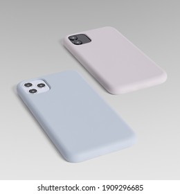 Mobile Phone Case Mockup Product Showcase Back View