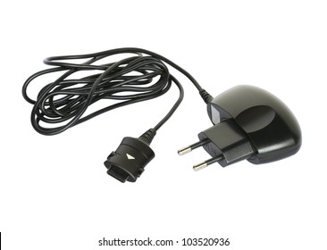 Mobile Phone Charger Isolated On White Background