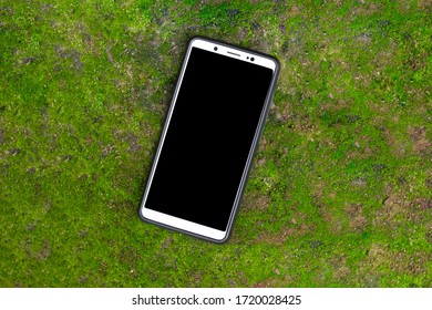 mobile phone on the Grass Stock photo