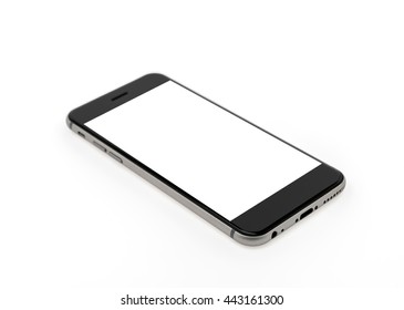 Mobile Phone On White Background