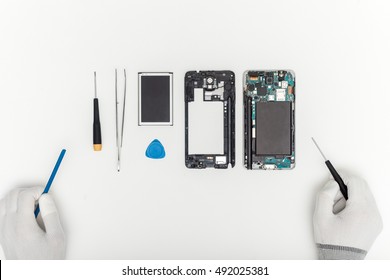 Mobile Phone Parts And Repairing Tools, Technician Workspace