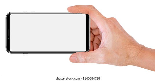  Mobile Phone Snapping A Picture Isolated On White Background