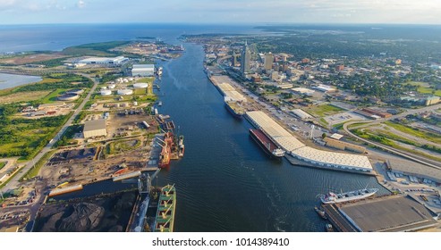 Mobile River And The Port Of Mobile, Alabama