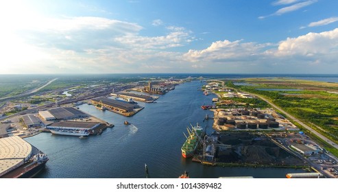 Mobile River And The Port Of Mobile, Alabama