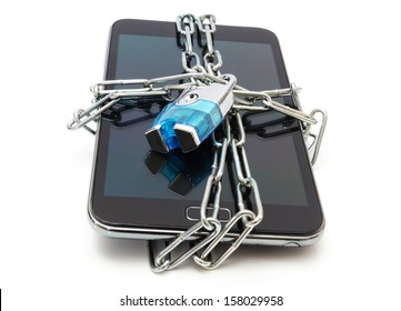 Mobile Security With Mobile Phone And Lock