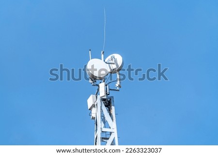 mobile signal transmitter and wifi on the pole