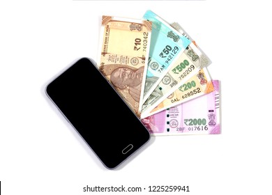 Money Transfer India Images Stock Photos Vectors!    Shutterstock - mobile smart phone and indian rupee notes digital money fin tech money