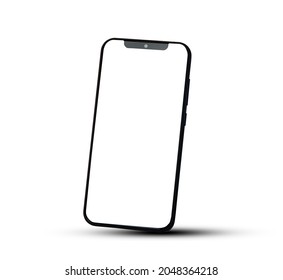 Mobile Smart Phone On White Background Technology