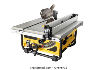 Mobile Table Saw With Adjustable Height And Level Of Blade