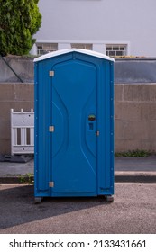 Mobile Toilet On A Construction Site