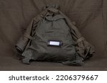 Mobilization in russia 2022. WW2 pattern soviet army military-issued duffel bag.