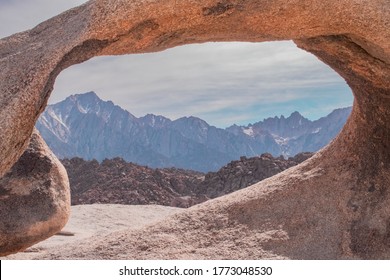 Mobius Arch And Mount Whitney