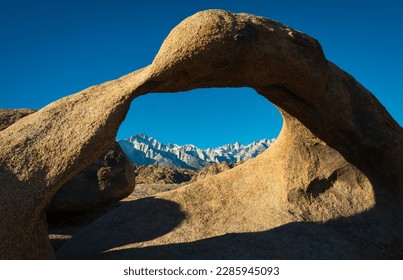 Mobius Arch, Mount Whitney and the Alabama Hills, California