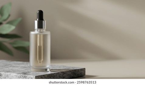 moc up a bottle make up with elegance background