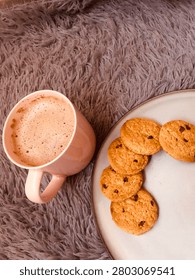 Mocha and choc chip biscuits 