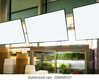 Mock up screen for Restaurant Menu Cafe Food Business  - Shutterstock ID 2204549117