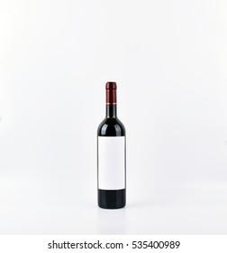 Mock Up Wine Bottle Isolated