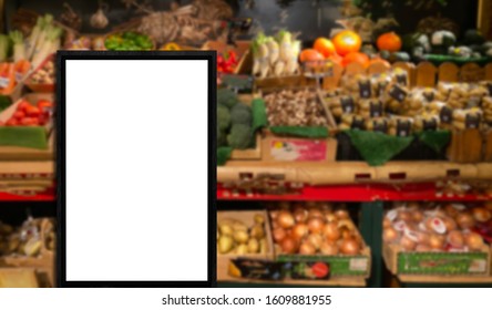 Download Supermarket Poster Mockup High Res Stock Images Shutterstock