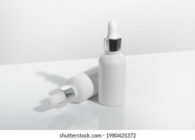 Mockup Of Beauty Fashion Cosmetic Makeup Bottle Lotion Product With Skincare Healthcare Concept On Background