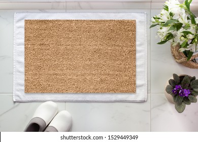 Mock-up Of Coir Doormat, Light Interior Photo