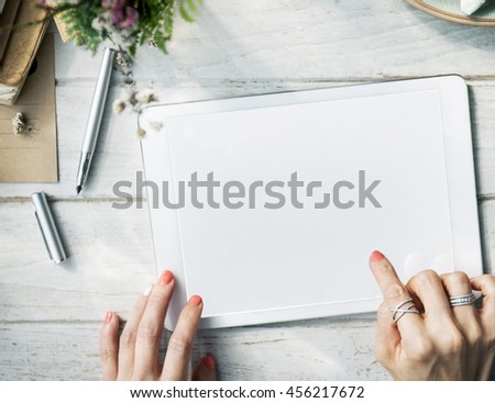Mockup Copyspace Computer Tablet Concept