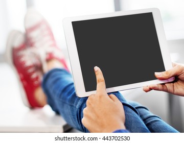 Mockup Copyspace Hands Digital Tablet Concept