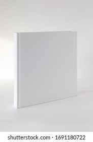 Mock-up cover for a blank book in square format. Template for design.