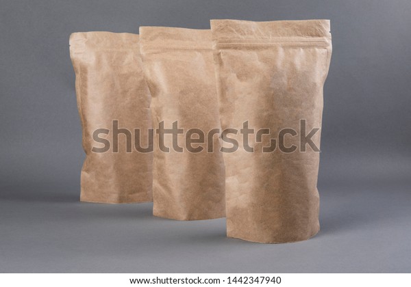 Download Mockup Craft Paper Pouch Bag Over Stock Photo Edit Now 1442347940