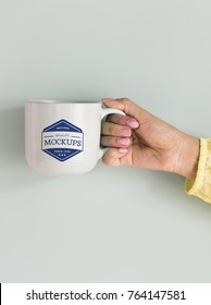 Mockup design space on ceramics cup