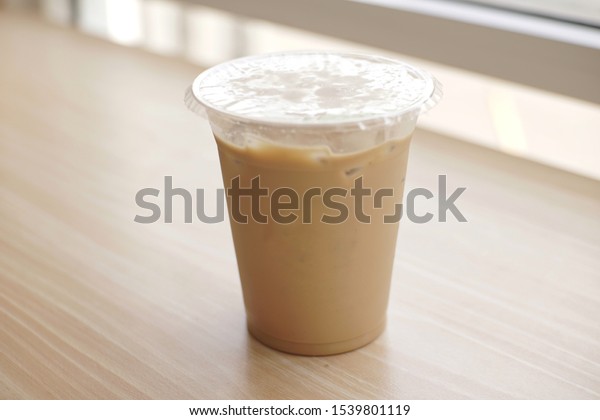 Mockup Iced Coffee Milk Plastic Cup Stock Photo Edit Now 1539801119