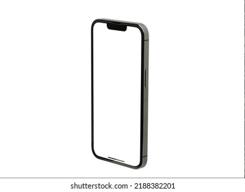 Mockup Iphone 13 Pro Max And New Iphon Mini. Mock Up Screen IPhone X . Transparent And Clipping Path Isolated For Infographic Business Web Site Design App Ios: Bangkok, Thailand - July 13, 2022