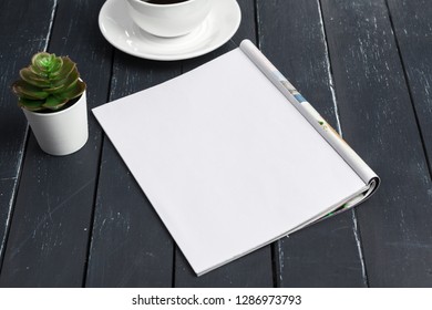Mock-up magazine or catalog. Blank page. - Shutterstock ID 1286973793